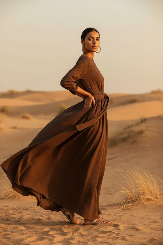 Robe Maxi "Amara"- Féminité Libre