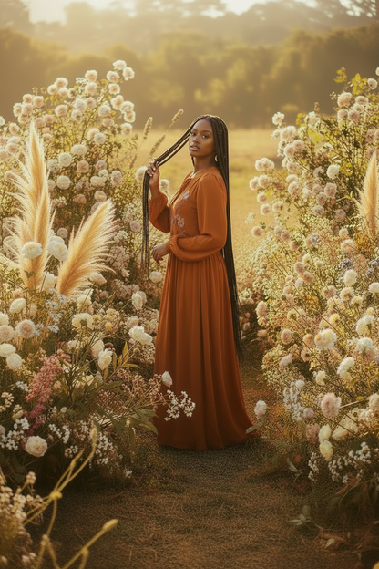 Robe brodée "Bloom Divine" -