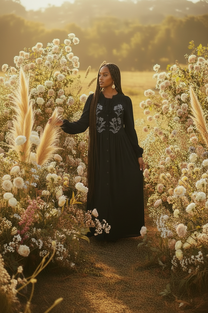 Robe brodée "Bloom Divine" -