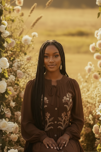 Robe brodée "Bloom Divine" -