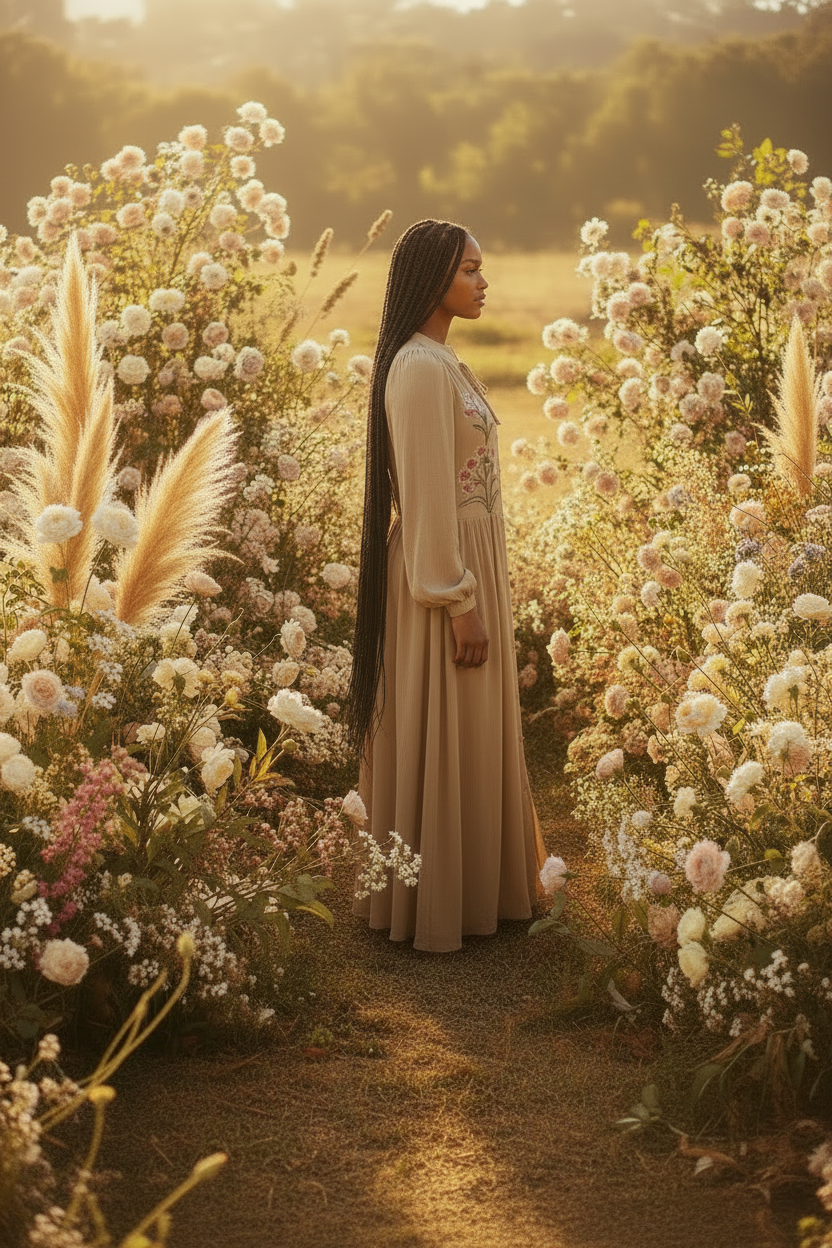 Robe brodée "Bloom Divine" -
