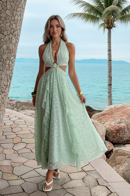 Robe longue "Golden Glow"