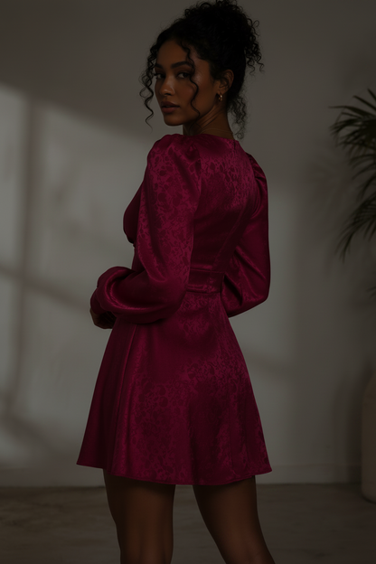 Robe courte "Isis" Fuchsia