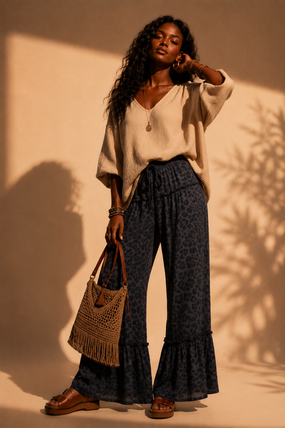 Pantalon "Malaika" Léopard
