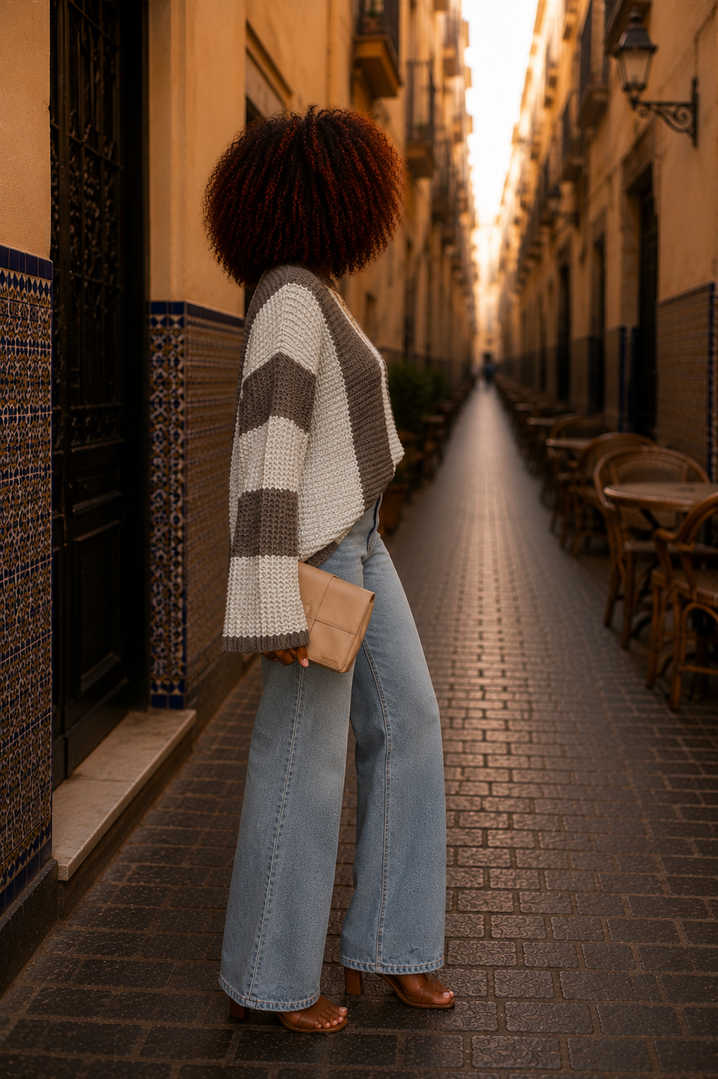 Pull "Harmonie Kaïa" – Maille Color Block Oversize