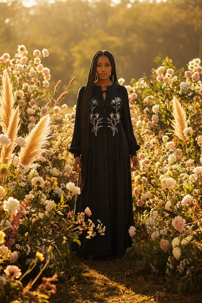 Robe brodée "Bloom Divine" -