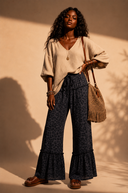 Pantalon "Malaika" Léopard