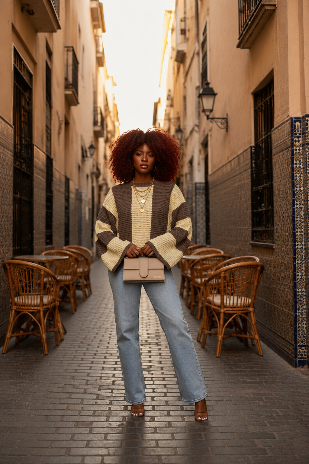 Pull "Harmonie Kaïa" – Maille Color Block Oversize